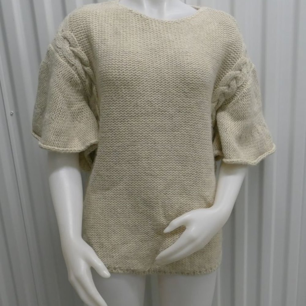 Zara Knit Angel Wing Pull Over Sweater Size M